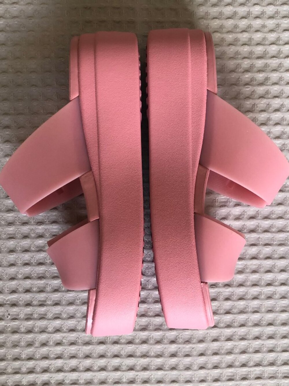 NEW Frosted Pink LiteRide CROCS Brooklyn Wedge with 2 Adjustable Straps - Size 7 - Picture 7 of 9